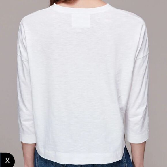 Whistles Cotton Patch Pocket Light Pink Top. Size Xsmall. EUC! - Picture 2 of 8